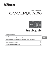 Nikon COOLPIX A100 Snabbstartsguide