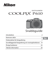 Nikon COOLPIX P610 Snabbstartsguide