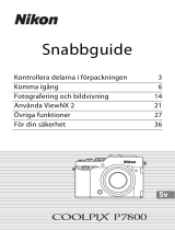 Nikon COOLPIX P7800 Snabbstartsguide