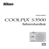 Nikon COOLPIX S3500 Användarmanual