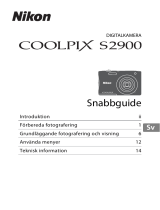 Nikon COOLPIX S2900 Snabbstartsguide