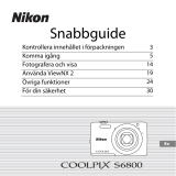 Nikon COOLPIX S6800 Snabbstartsguide