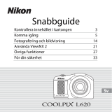 Nikon COOLPIX L620 Snabbstartsguide