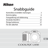 Nikon COOLPIX L830 Snabbstartsguide