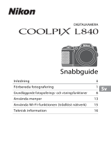 Nikon COOLPIX L840 Snabbstartsguide
