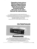 Panasonic CQFX65 Bruksanvisningar