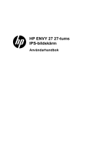 HP ENVY 27 27-inch Diagonal IPS LED Backlit Monitor Användarguide