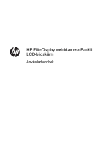 HP EliteDisplay E221c 21.5-inch Webcam LED Backlit Monitor Användarguide