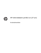 HP EliteDisplay S270c 27-in Curved Display Användarguide