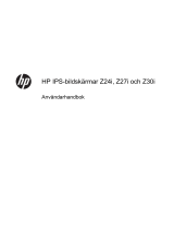 HP Z Display Z27i 27-inch IPS LED Backlit Monitor Användarguide