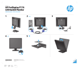 HP ProDisplay P17A 17-inch 5:4 LED Backlit Monitor Snabbstartsguide