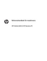 HP ProDesk 600 G3 Microtower PC Referens guide