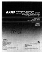 Yamaha CDC-805 Bruksanvisning