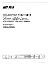 Yamaha SPX900 Bruksanvisning