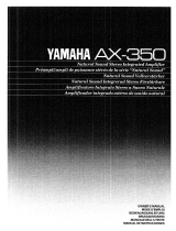Yamaha AX-350 Bruksanvisning
