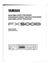 Yamaha FX500B Bruksanvisning