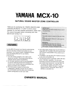 Yamaha MCX-10 Bruksanvisning