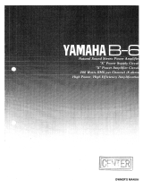 Yamaha B-6 Bruksanvisning