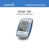 Garmin Edge 500 Användarmanual