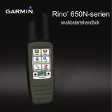 Garmin Rino 650t Användarmanual