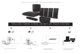 Bose Lifestyle 650 home entertainment system Bruksanvisning