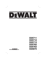 DeWalt D25763K T-1 Bruksanvisning