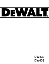 DeWalt DW433 Bruksanvisning