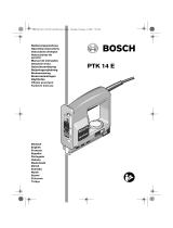 Bosch PTK 14 E Bruksanvisning
