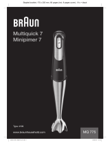 Braun MQ775 Bruksanvisning