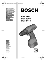 Bosch PSR 1200 Bruksanvisning