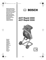 Bosch axt rapid 2000 Bruksanvisning
