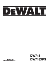 DeWalt DW718 T 5 Bruksanvisning
