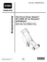 Toro Flex-Force Power System 60V MAX 55cm Recycler Lawn Mower Användarmanual