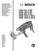 Bosch PSB 1000-2 RCA Bruksanvisning