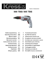 Kress 500 TBS Bruksanvisning