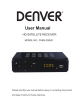 Denver DVBS-202HD Användarmanual