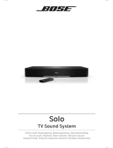 Bose Solo TV Sound Bruksanvisning