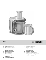 Bosch MES4000 VITAJUICE Användarmanual