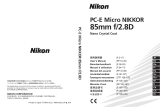 Nikon PC-E MICRO NIKKOR 85MM F-2.8D Bruksanvisning