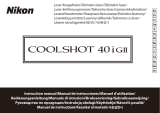 Nikon COOLSHOT 40i GII Användarmanual