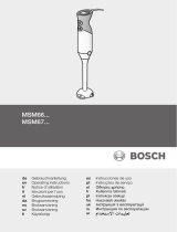 Bosch MSM67170 Bruksanvisning