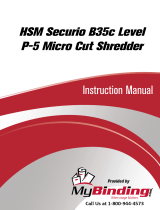 MyBinding HSM Securio B35C Level 4 Micro Cut Användarmanual