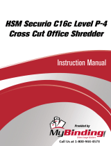 MyBinding HSM Securio C16C Level 3 Cross Cut Användarmanual