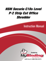 MyBinding HSM Securio C18S Level 2 Strip Cut Användarmanual
