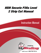 MyBinding HSM Securio P36s Level 2 Strip Cut Användarmanual