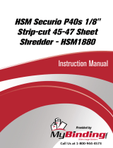 MyBinding HSM Securio P40S 1/8" Strip-cut Användarmanual