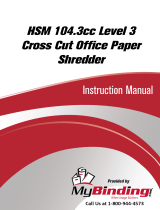 MyBinding HSM 104.3cc Level 3 Cross Cut Användarmanual