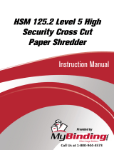 MyBinding HSM 125.2 Level 5 High Security Cross Cut Användarmanual