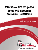 HSM HSM Pure 120 Användarmanual
