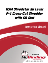 HSM shredstar x10 Användarmanual